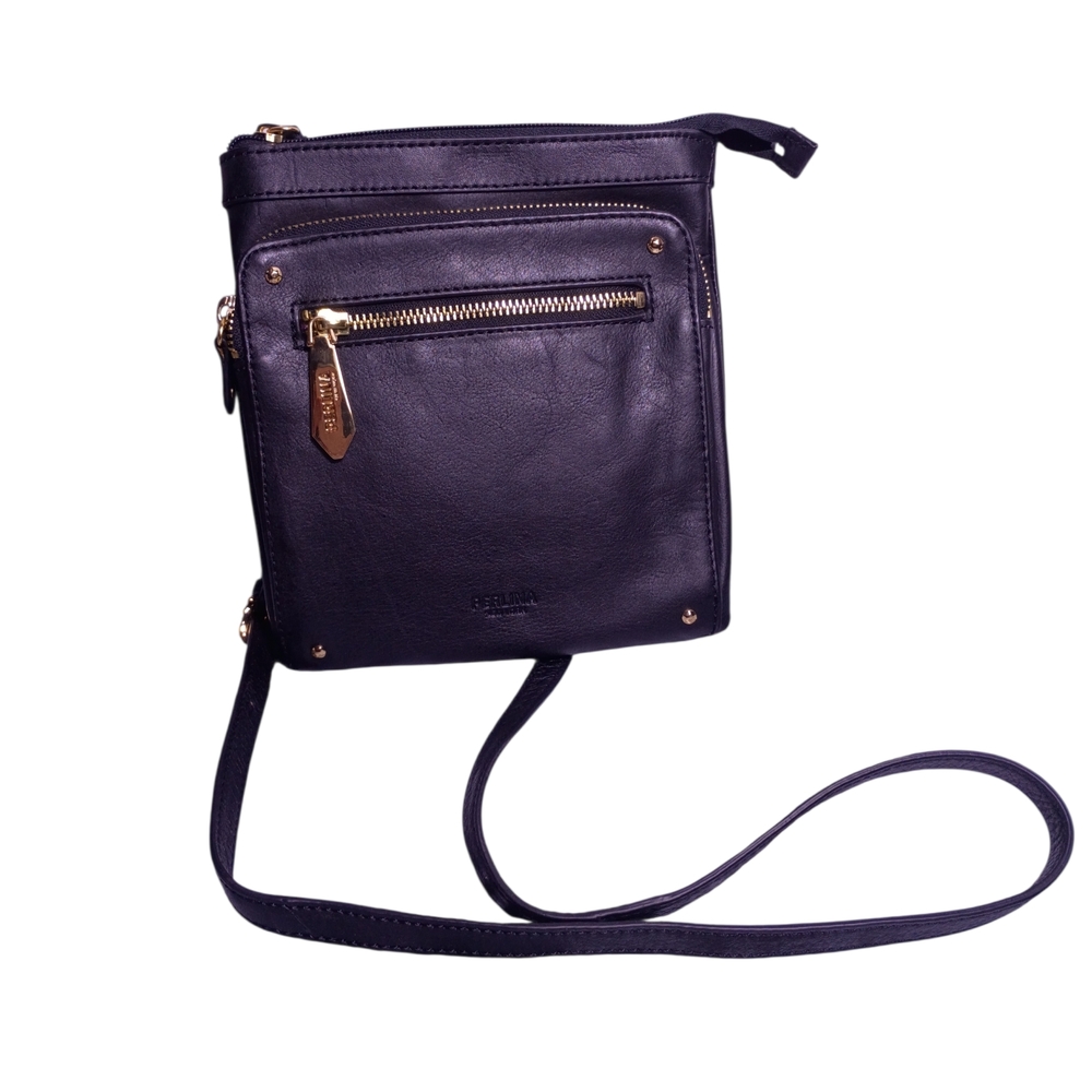Perlina Elegant Black Crossbody Bag‎